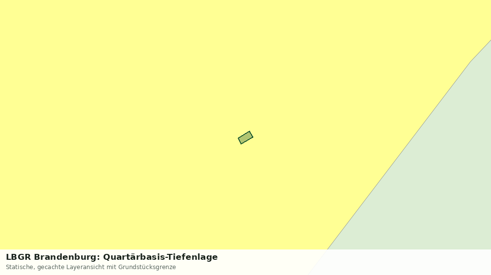 Statische Kartenansicht: LBGR Brandenburg: Quartärbasis-Tiefenlage