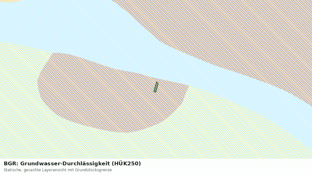Statische Kartenansicht: BGR: Grundwasser-Durchlässigkeit (HÜK250)