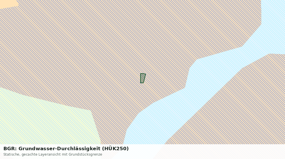 Statische Kartenansicht: BGR: Grundwasser-Durchlässigkeit (HÜK250)