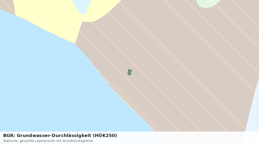 Statische Kartenansicht: BGR: Grundwasser-Durchlässigkeit (HÜK250)