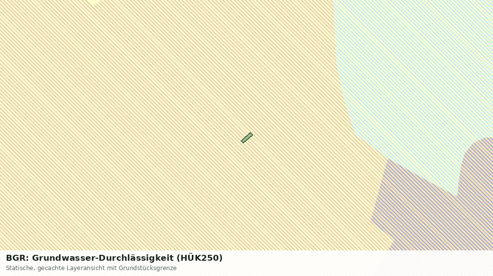 Statische Kartenansicht: BGR: Grundwasser-Durchlässigkeit (HÜK250)