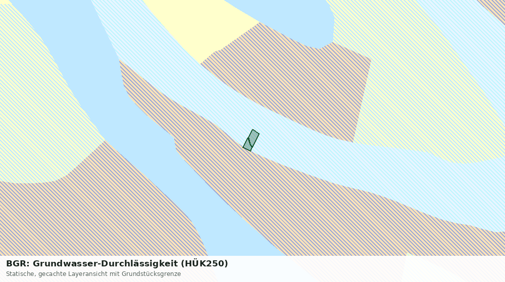 Statische Kartenansicht: BGR: Grundwasser-Durchlässigkeit (HÜK250)