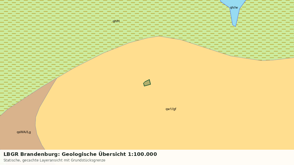 Statische Kartenansicht: LBGR Brandenburg: Geologische Übersicht 1:100.000