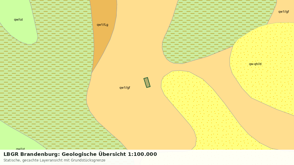 Statische Kartenansicht: LBGR Brandenburg: Geologische Übersicht 1:100.000