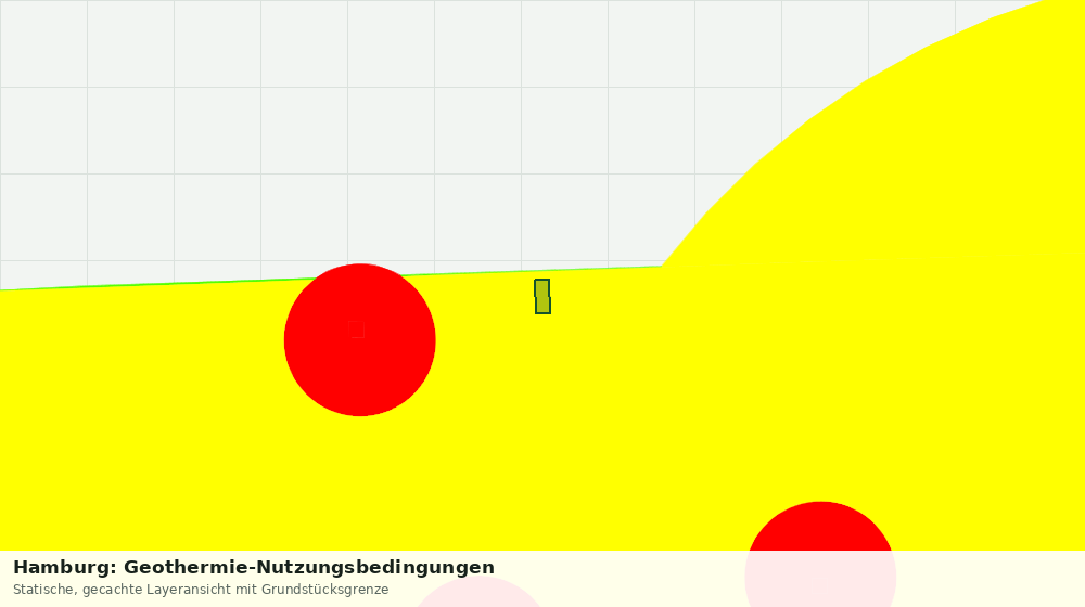 Statische Kartenansicht: Hamburg: Geothermie-Nutzungsbedingungen