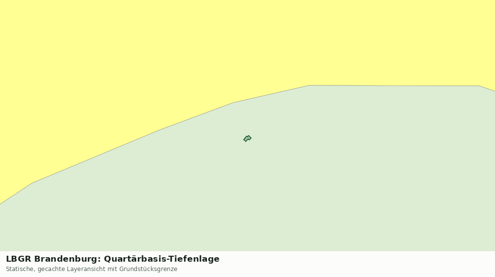 Statische Kartenansicht: LBGR Brandenburg: Quartärbasis-Tiefenlage