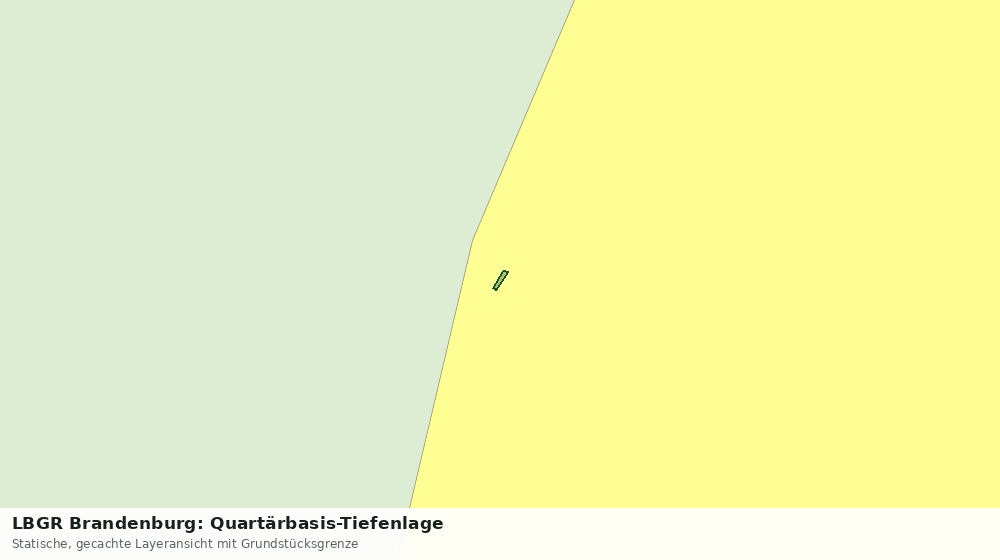 Statische Kartenansicht: LBGR Brandenburg: Quartärbasis-Tiefenlage