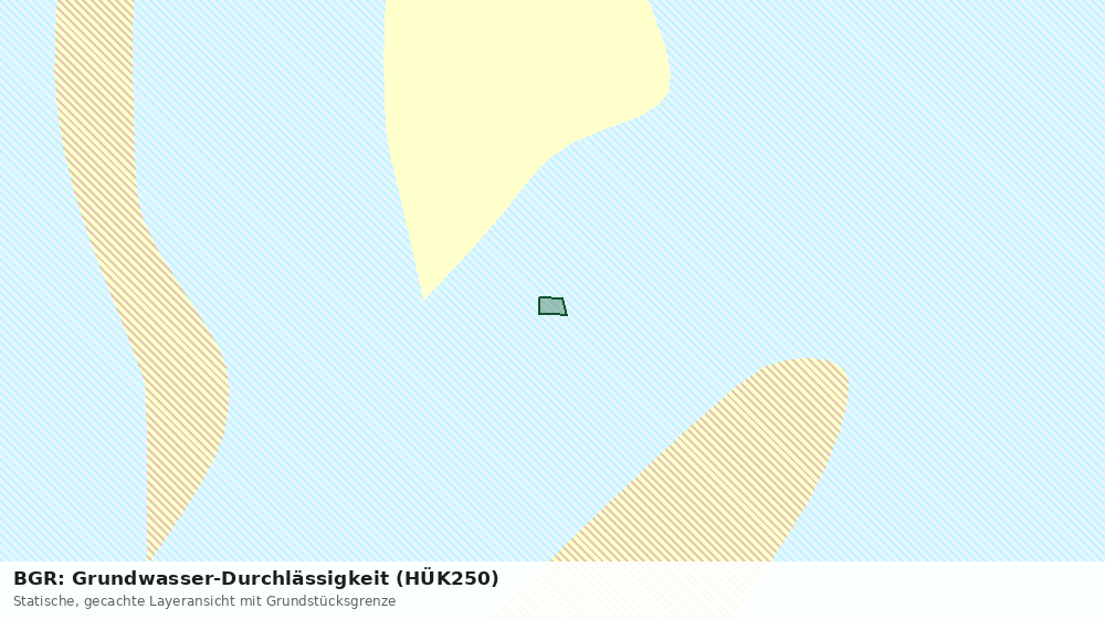 Statische Kartenansicht: BGR: Grundwasser-Durchlässigkeit (HÜK250)