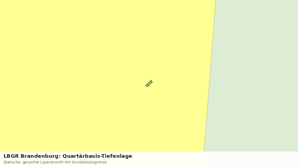 Statische Kartenansicht: LBGR Brandenburg: Quartärbasis-Tiefenlage