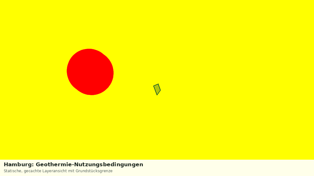 Statische Kartenansicht: Hamburg: Geothermie-Nutzungsbedingungen