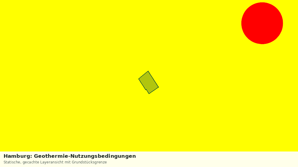 Statische Kartenansicht: Hamburg: Geothermie-Nutzungsbedingungen