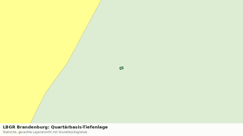 Statische Kartenansicht: LBGR Brandenburg: Quartärbasis-Tiefenlage