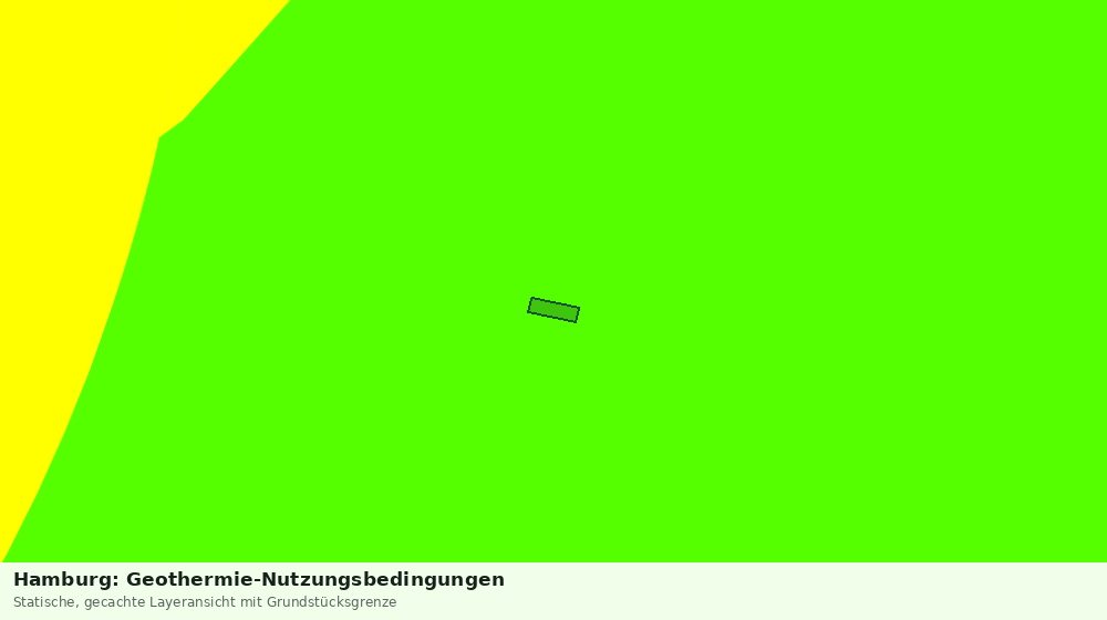 Statische Kartenansicht: Hamburg: Geothermie-Nutzungsbedingungen