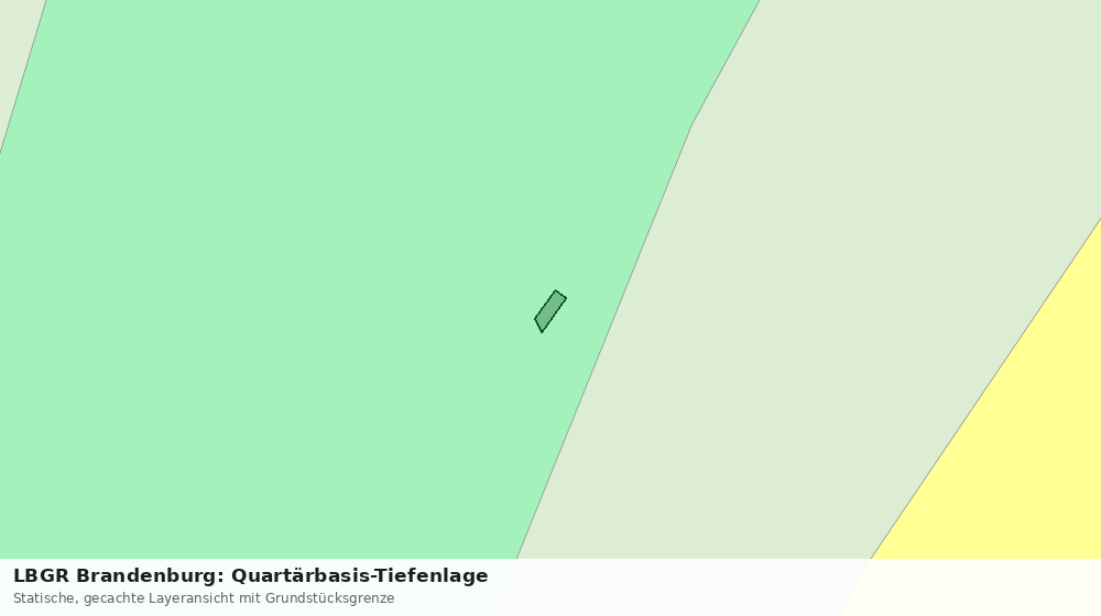 Statische Kartenansicht: LBGR Brandenburg: Quartärbasis-Tiefenlage