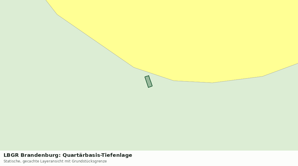 Statische Kartenansicht: LBGR Brandenburg: Quartärbasis-Tiefenlage