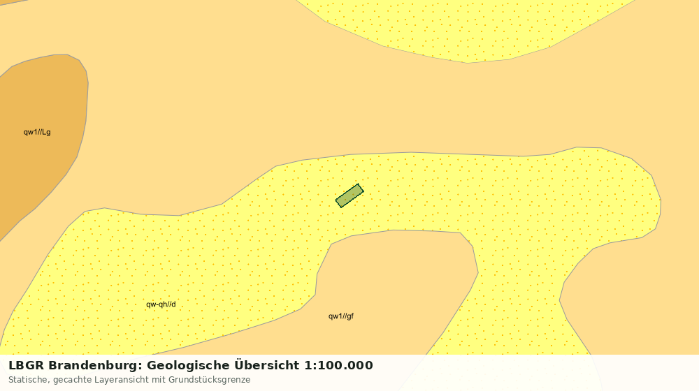 Statische Kartenansicht: LBGR Brandenburg: Geologische Übersicht 1:100.000
