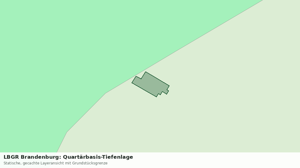 Statische Kartenansicht: LBGR Brandenburg: Quartärbasis-Tiefenlage