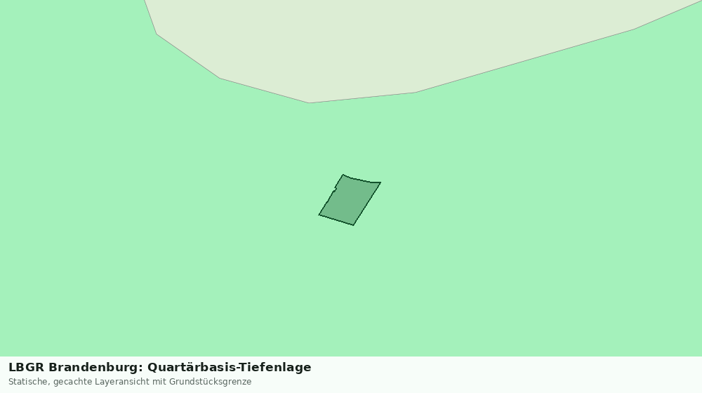 Statische Kartenansicht: LBGR Brandenburg: Quartärbasis-Tiefenlage
