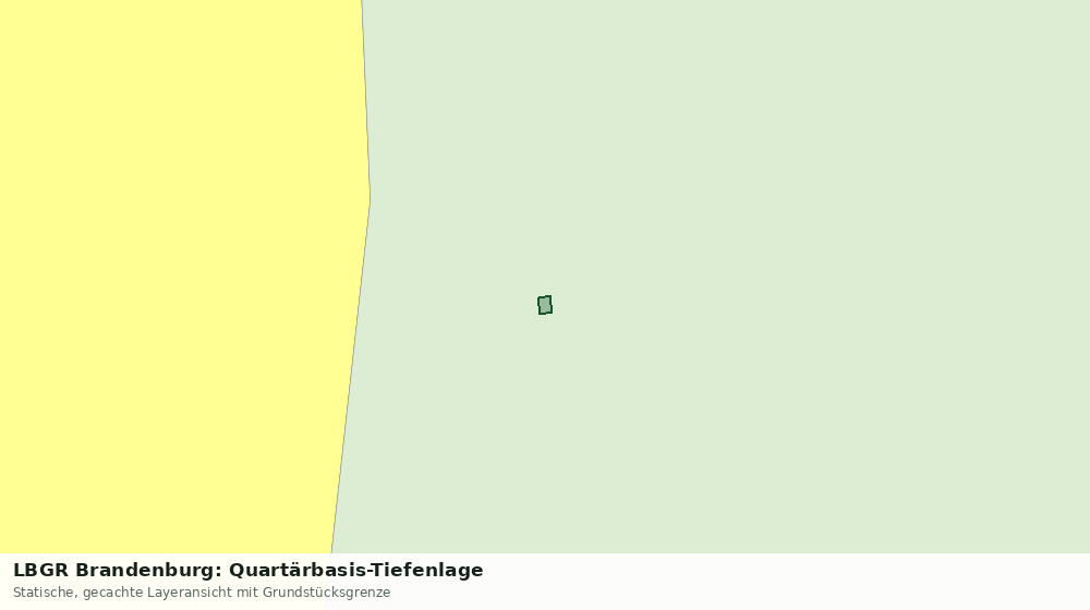 Statische Kartenansicht: LBGR Brandenburg: Quartärbasis-Tiefenlage