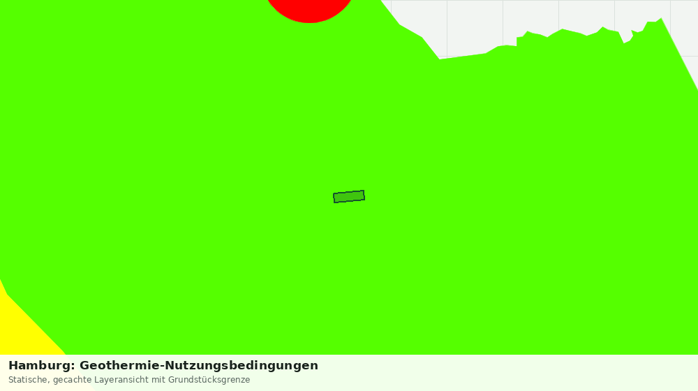 Statische Kartenansicht: Hamburg: Geothermie-Nutzungsbedingungen