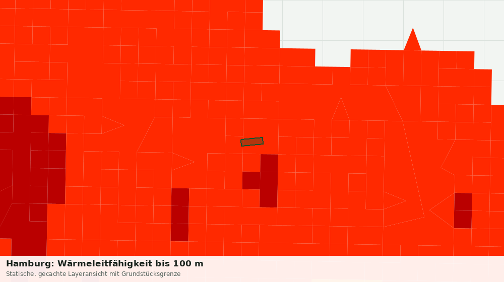 Statische Kartenansicht: Hamburg: Wärmeleitfähigkeit bis 100 m
