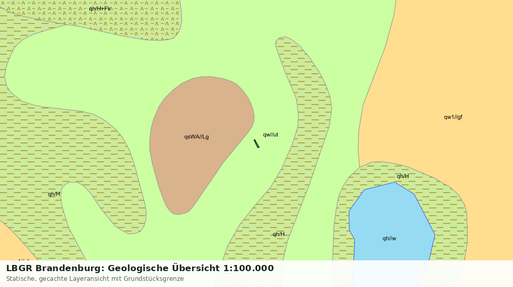 Statische Kartenansicht: LBGR Brandenburg: Geologische Übersicht 1:100.000