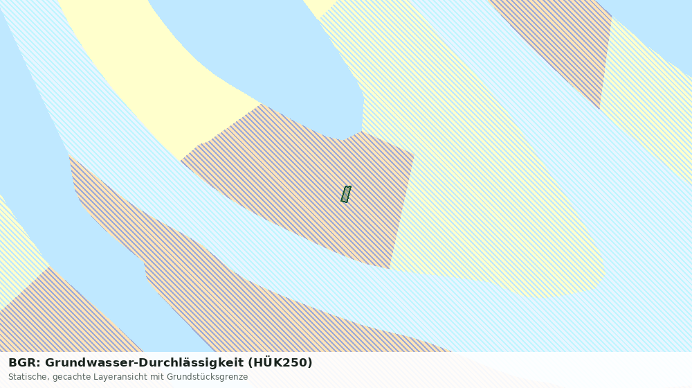 Statische Kartenansicht: BGR: Grundwasser-Durchlässigkeit (HÜK250)
