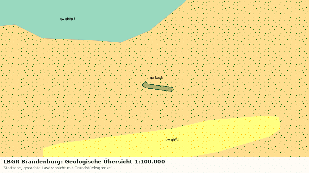 Statische Kartenansicht: LBGR Brandenburg: Geologische Übersicht 1:100.000