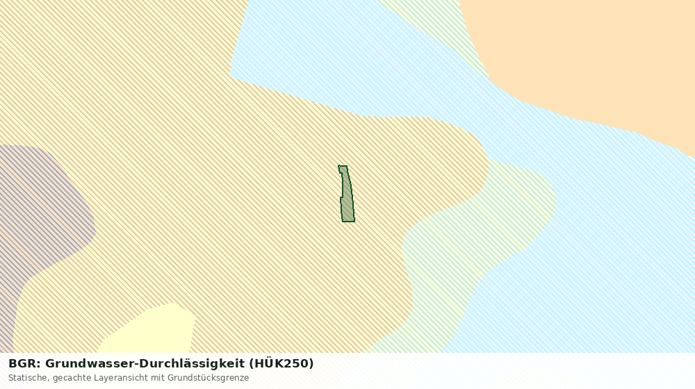 Statische Kartenansicht: BGR: Grundwasser-Durchlässigkeit (HÜK250)