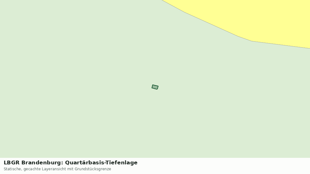 Statische Kartenansicht: LBGR Brandenburg: Quartärbasis-Tiefenlage
