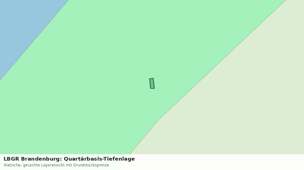 Statische Kartenansicht: LBGR Brandenburg: Quartärbasis-Tiefenlage