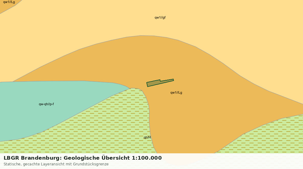Statische Kartenansicht: LBGR Brandenburg: Geologische Übersicht 1:100.000
