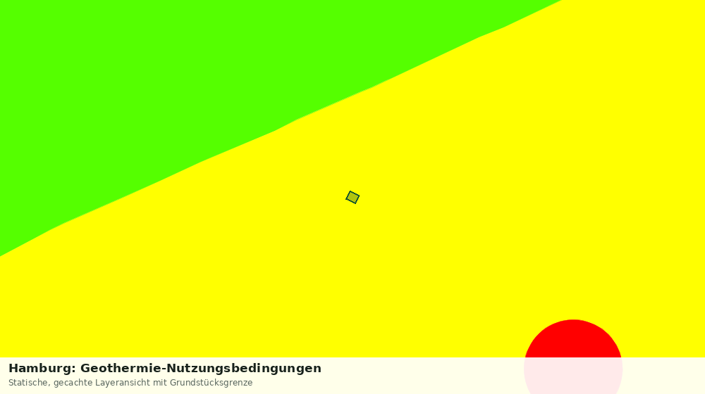 Statische Kartenansicht: Hamburg: Geothermie-Nutzungsbedingungen