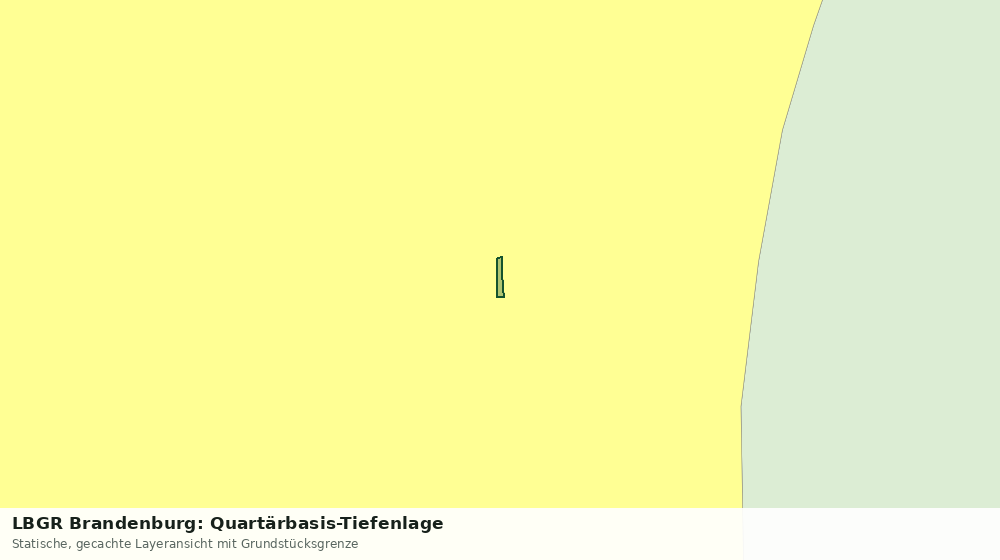 Statische Kartenansicht: LBGR Brandenburg: Quartärbasis-Tiefenlage