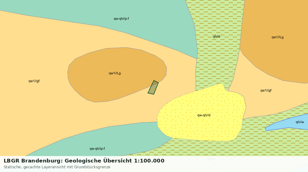 Statische Kartenansicht: LBGR Brandenburg: Geologische Übersicht 1:100.000
