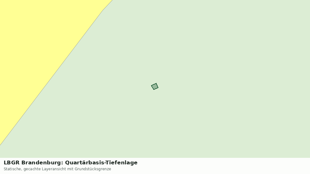 Statische Kartenansicht: LBGR Brandenburg: Quartärbasis-Tiefenlage