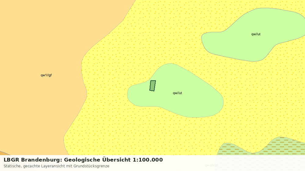 Statische Kartenansicht: LBGR Brandenburg: Geologische Übersicht 1:100.000