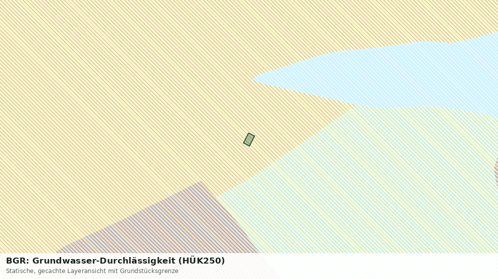 Statische Kartenansicht: BGR: Grundwasser-Durchlässigkeit (HÜK250)