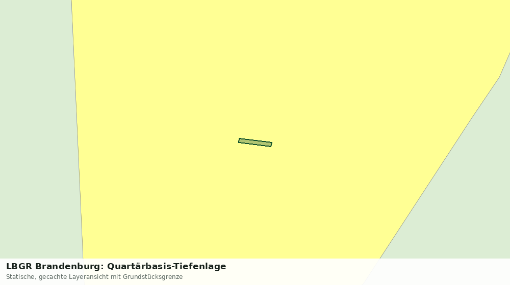 Statische Kartenansicht: LBGR Brandenburg: Quartärbasis-Tiefenlage