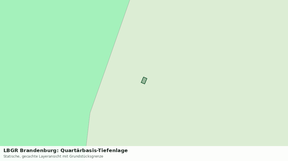 Statische Kartenansicht: LBGR Brandenburg: Quartärbasis-Tiefenlage