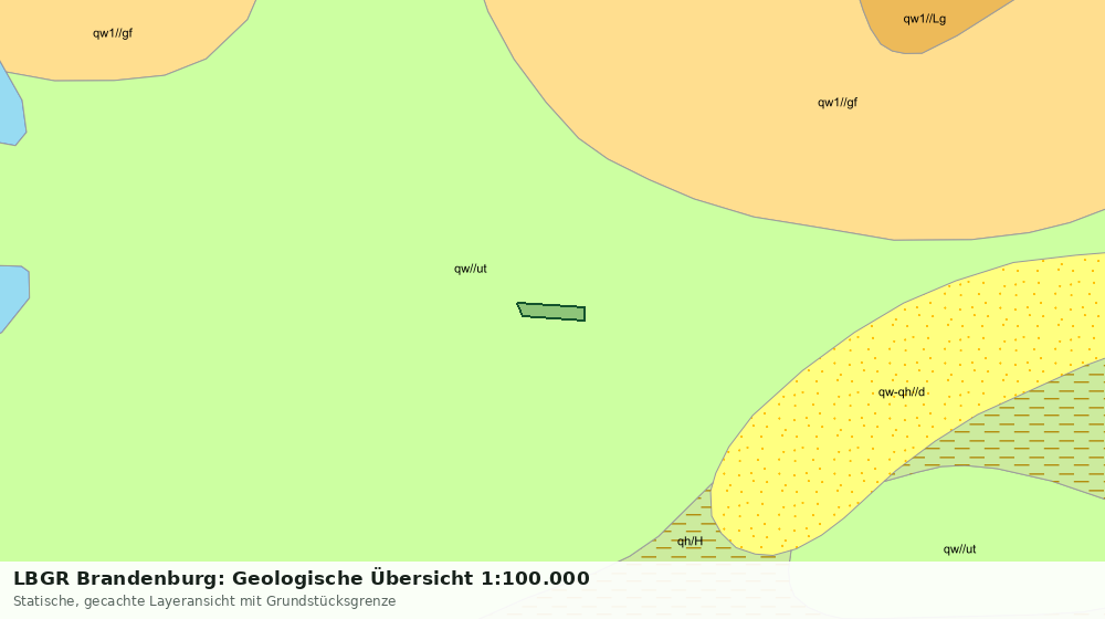 Statische Kartenansicht: LBGR Brandenburg: Geologische Übersicht 1:100.000