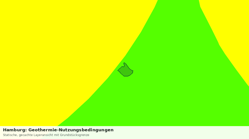 Statische Kartenansicht: Hamburg: Geothermie-Nutzungsbedingungen