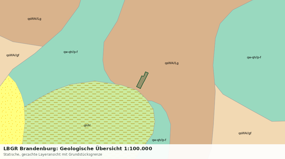 Statische Kartenansicht: LBGR Brandenburg: Geologische Übersicht 1:100.000
