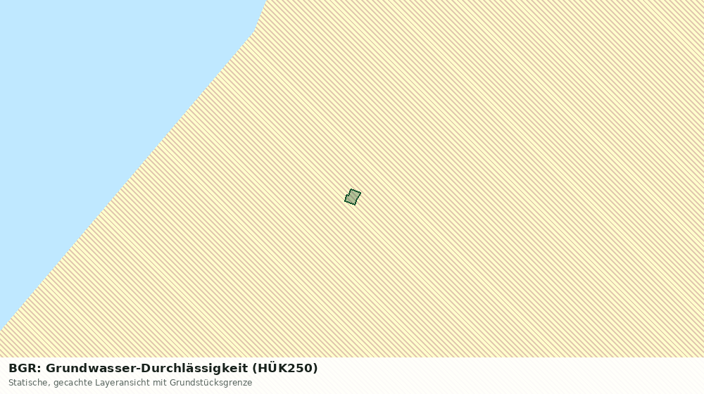 Statische Kartenansicht: BGR: Grundwasser-Durchlässigkeit (HÜK250)