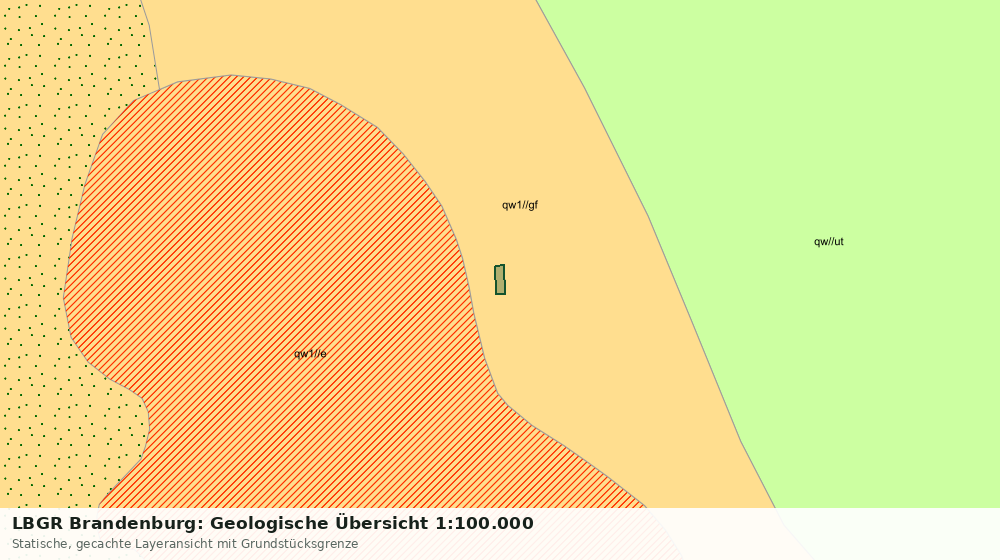 Statische Kartenansicht: LBGR Brandenburg: Geologische Übersicht 1:100.000