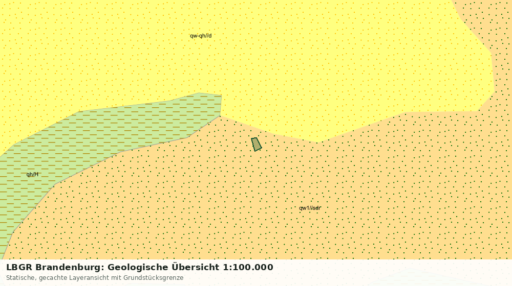 Statische Kartenansicht: LBGR Brandenburg: Geologische Übersicht 1:100.000