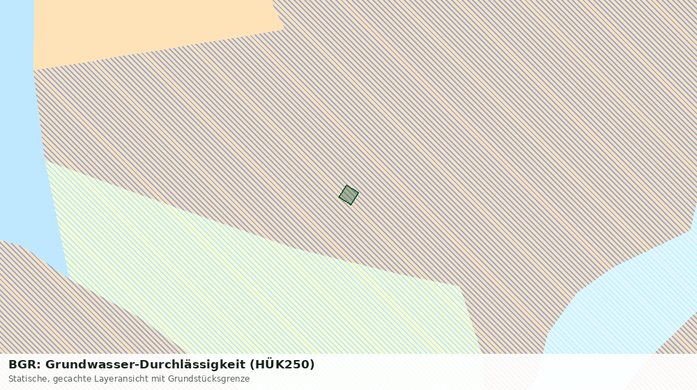 Statische Kartenansicht: BGR: Grundwasser-Durchlässigkeit (HÜK250)