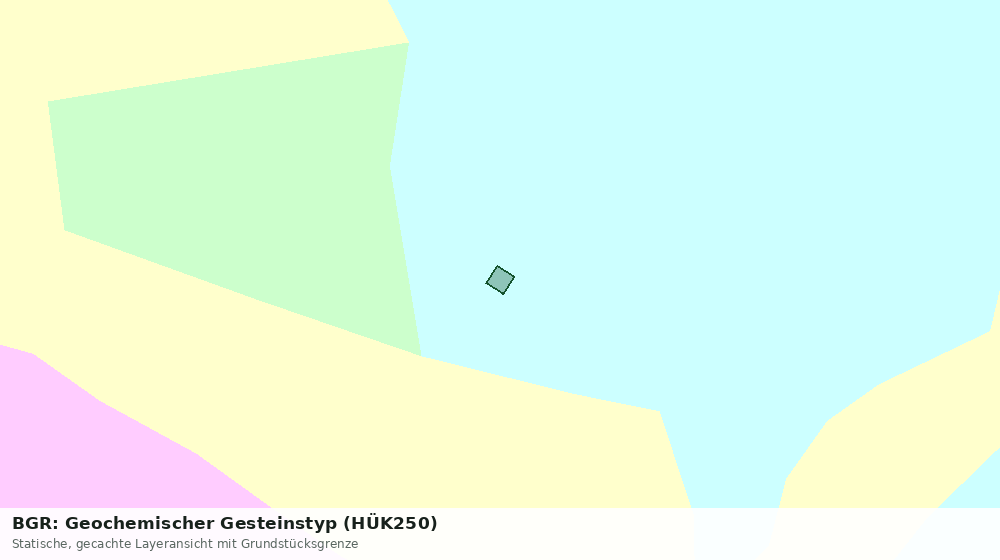 Statische Kartenansicht: BGR: Geochemischer Gesteinstyp (HÜK250)