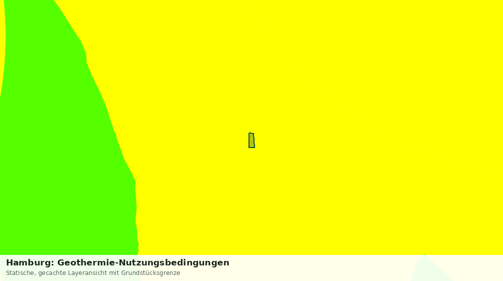 Statische Kartenansicht: Hamburg: Geothermie-Nutzungsbedingungen