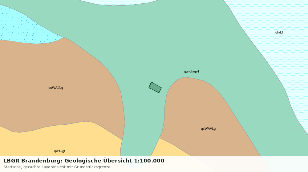 Statische Kartenansicht: LBGR Brandenburg: Geologische Übersicht 1:100.000